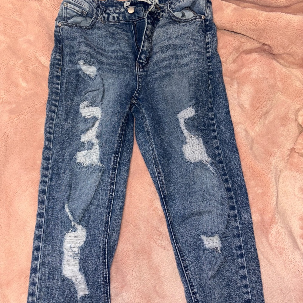 TINSELTOWN DISTRESSED JEANS